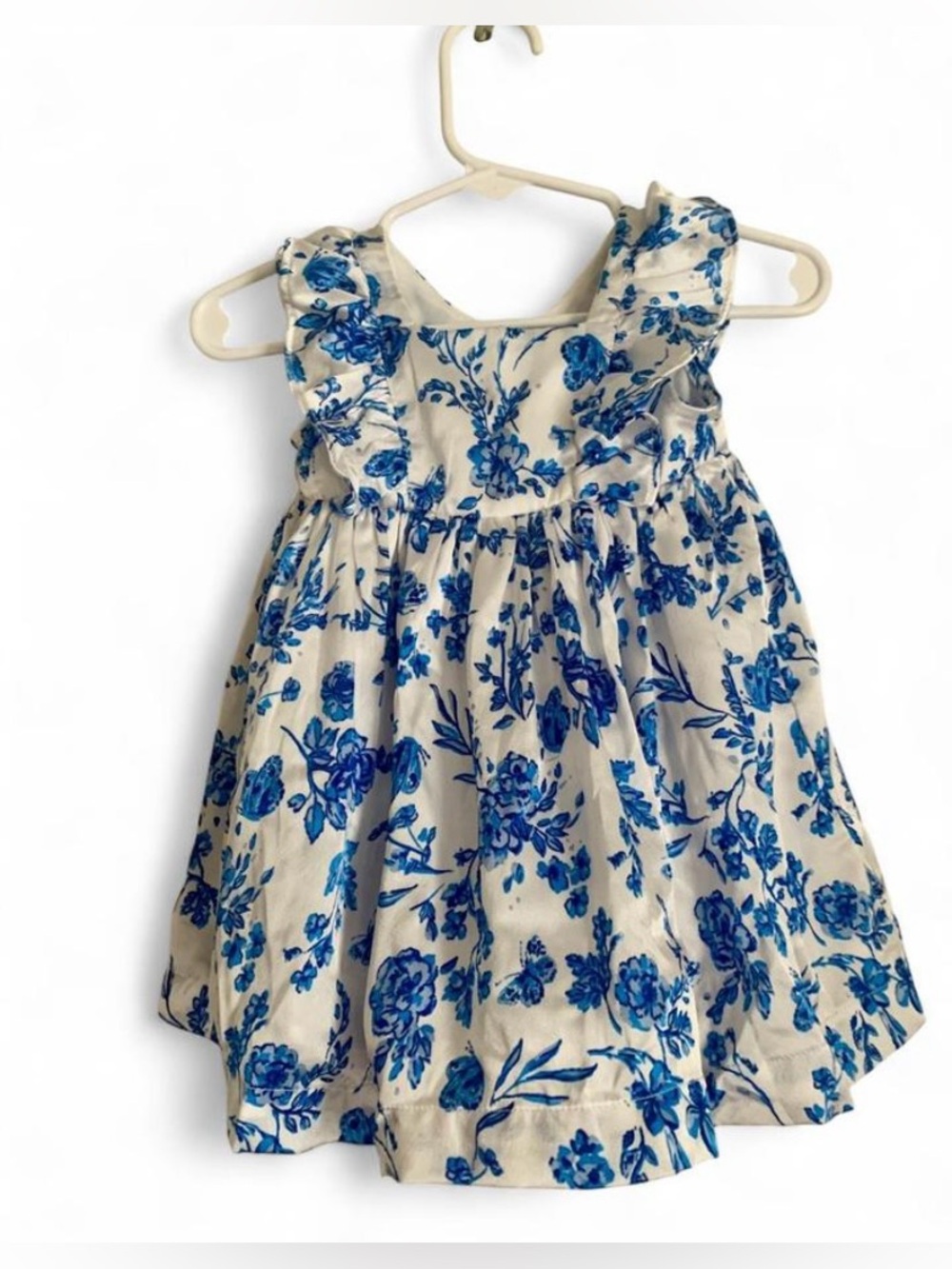💕 Special occasion marmelata blue floral cottage dress size 3-6 months